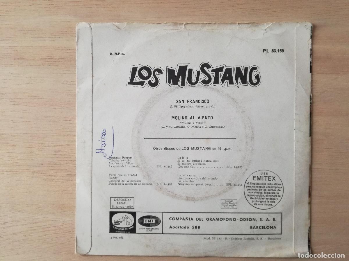 Discos de vinilo: LOS MUSTANG - SN FRANCISCO - PEDIDO MINIMO 7&euro; - Foto 2