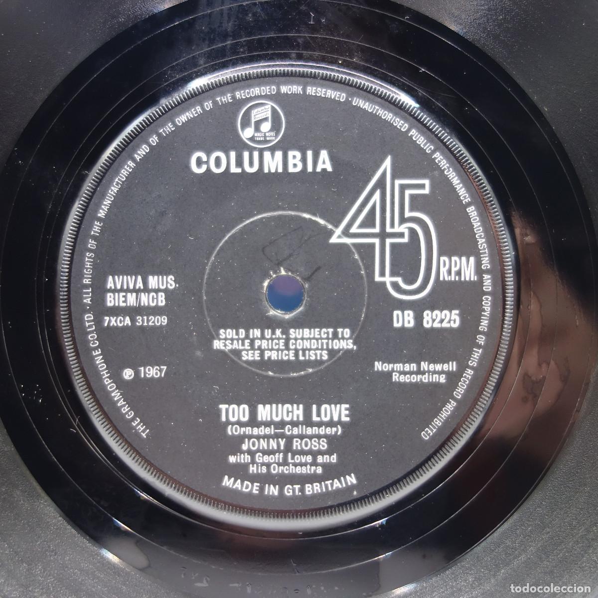 Discos de vinilo: JONNY ROSS - TOO MUCH LOVE - Foto 6
