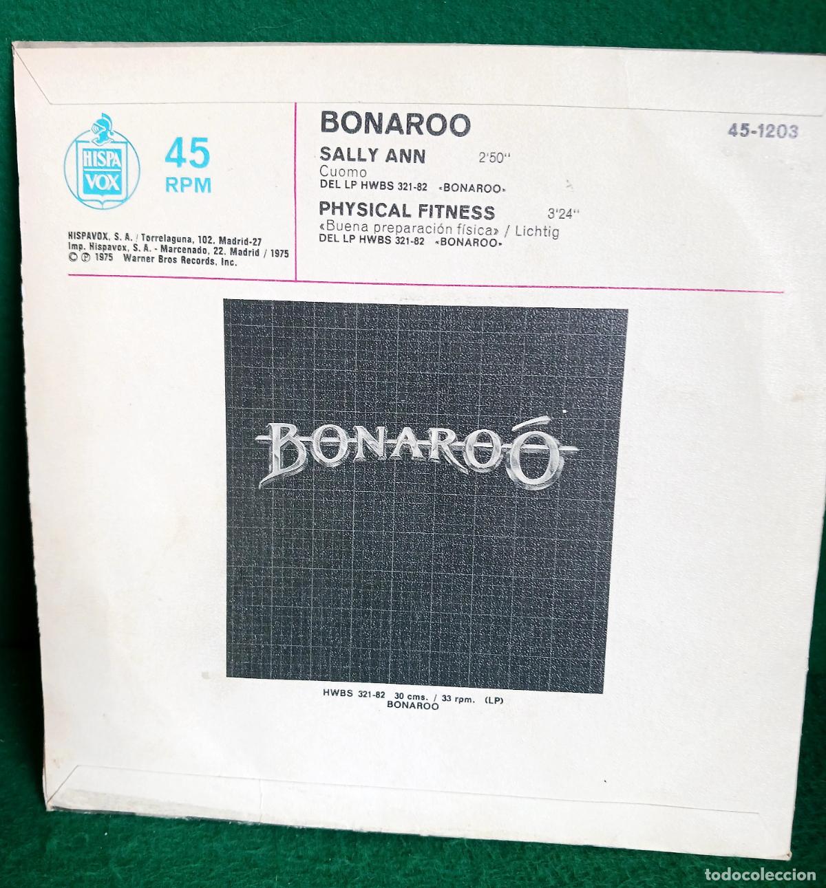 Discos de vinilo: DISCO VINILO SINGLE - BONAROO - SALLY ANN - HISPAVOX 45-1203 - Foto 2