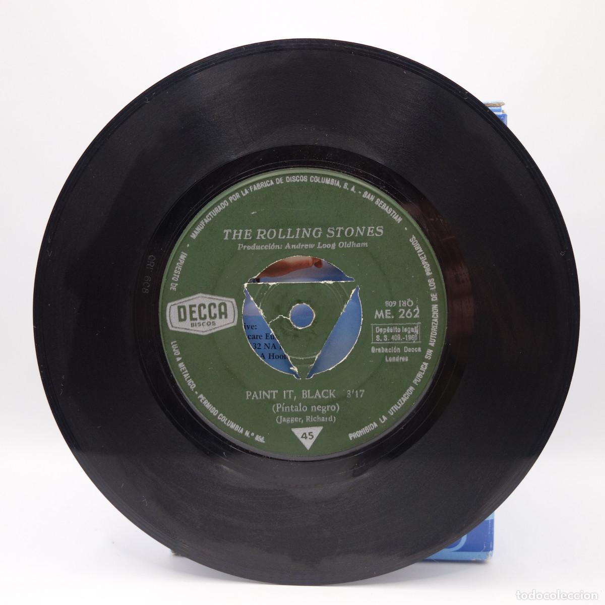 Discos de vinilo: THE ROLLING STONES - PAINT IT BLACK - Foto 3