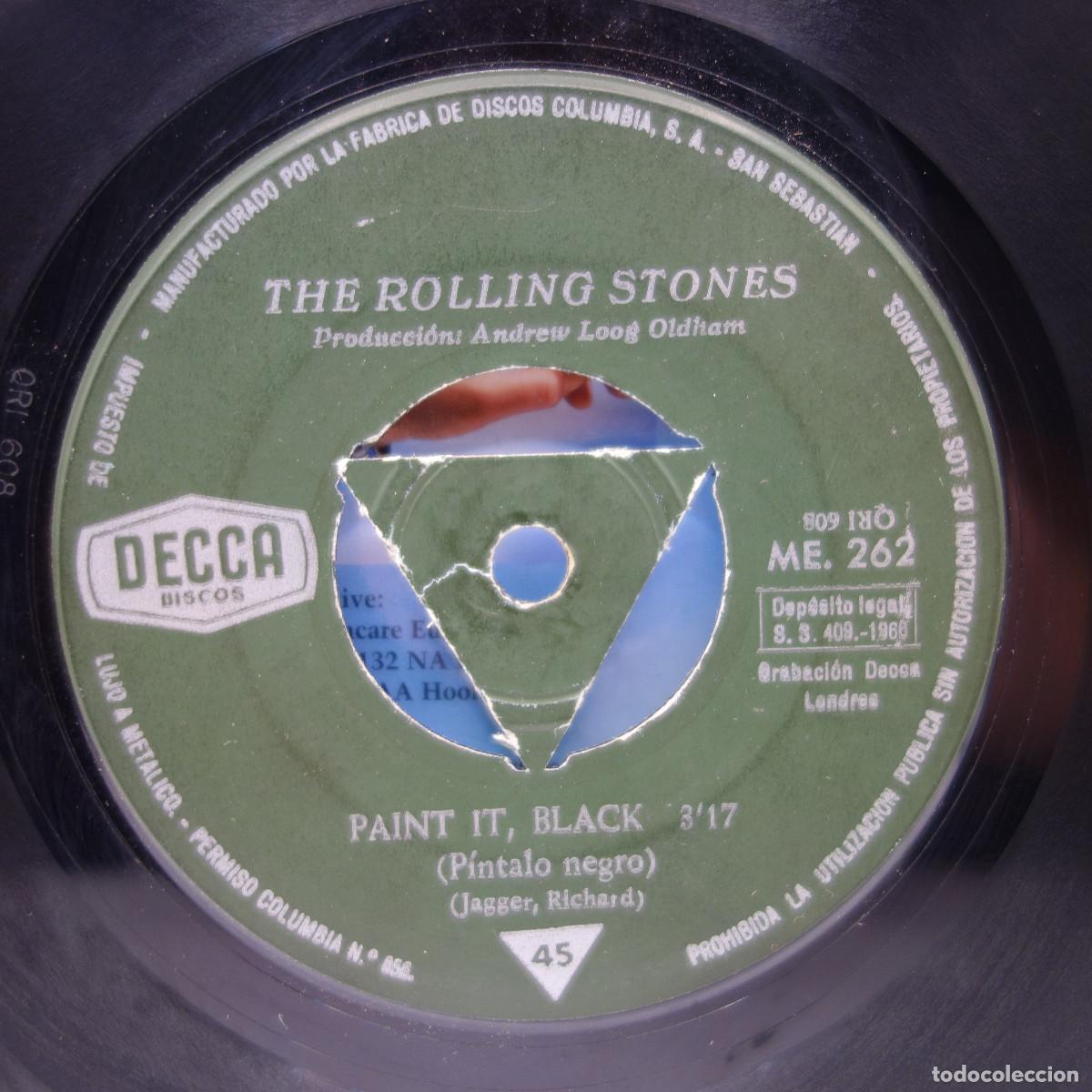 Discos de vinilo: THE ROLLING STONES - PAINT IT BLACK - Foto 4