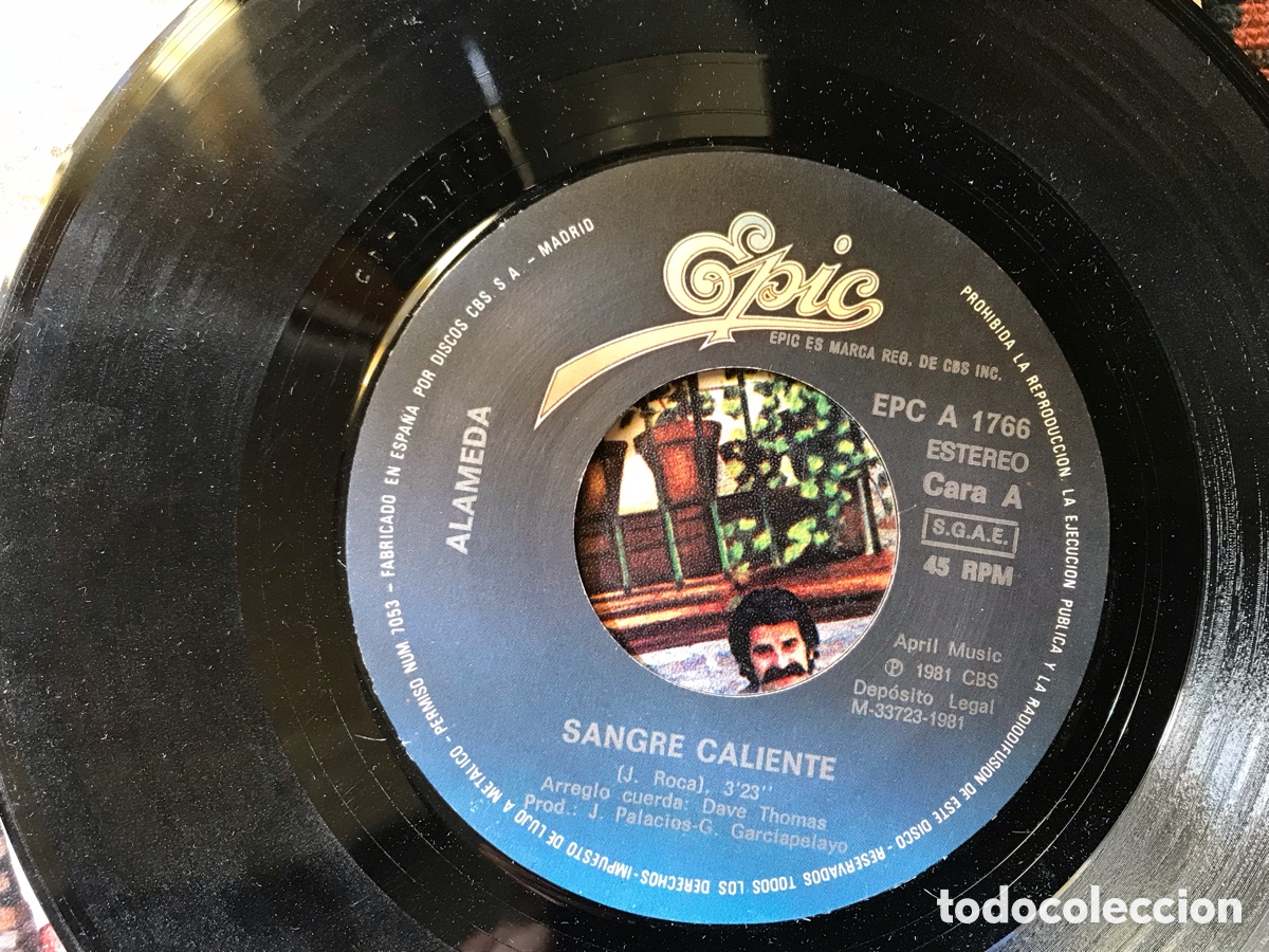 Discos de vinilo: Sangre caliente. Alameda - Foto 3