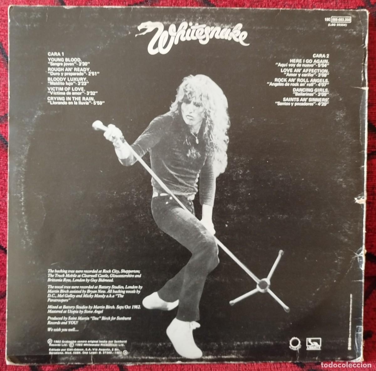 Discos de vinilo: WHITESNAKE ** Saints & Sinners ** VINILO LP 1982 - Foto 2