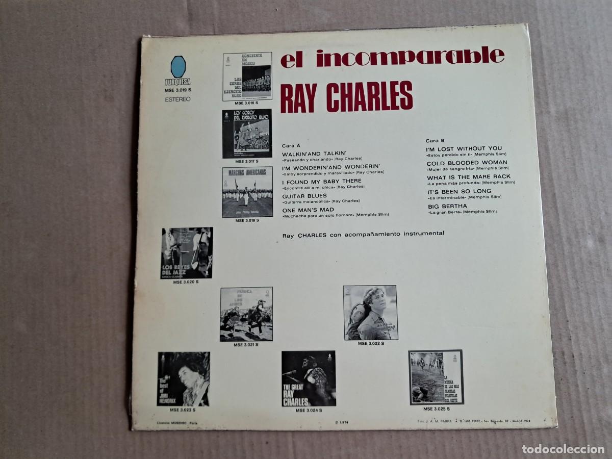 Discos de vinilo: RAY CHARLES - EL INCOMPARABLE LP 1974 EDICION ESPA&Ntilde;OLA - Foto 4