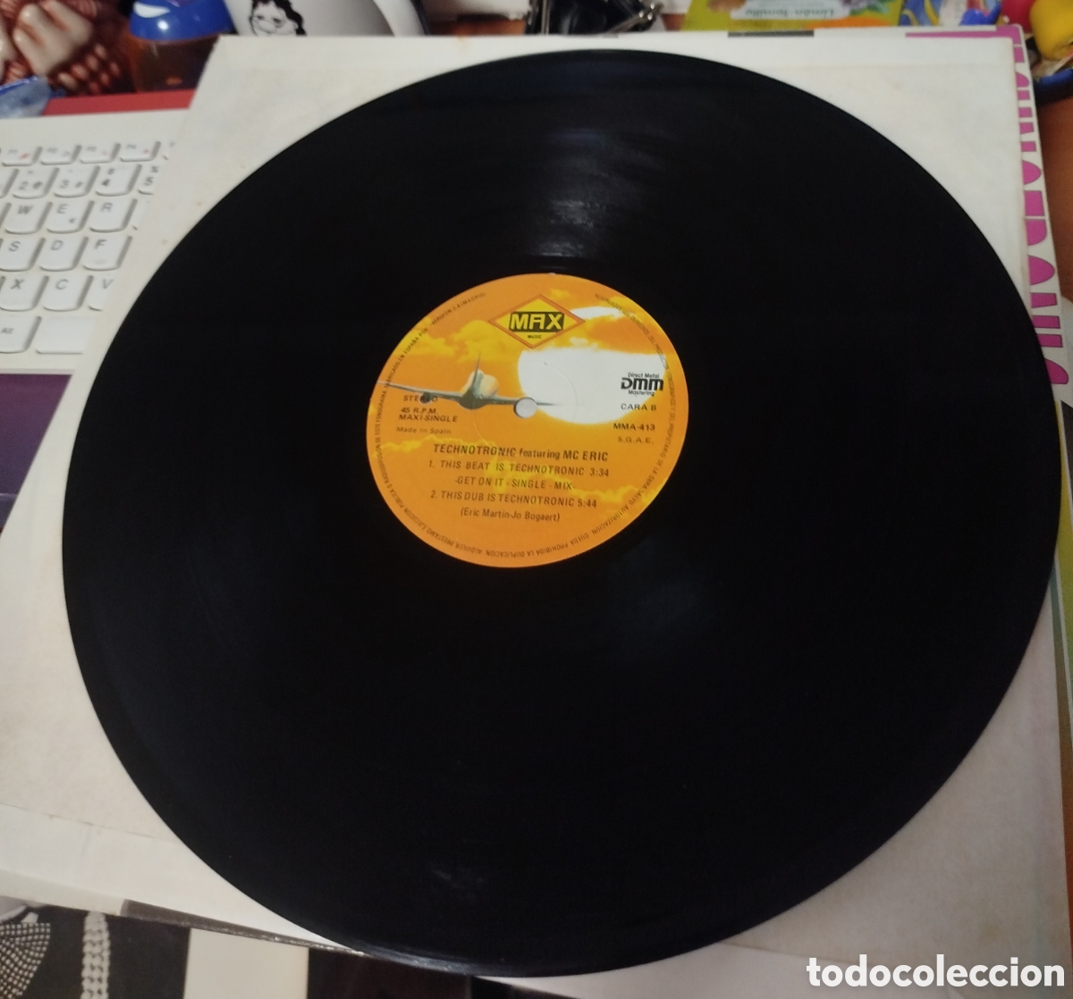 Discos de vinilo: Technotronic featuring MC Eric - This beat technotronic - Foto 2