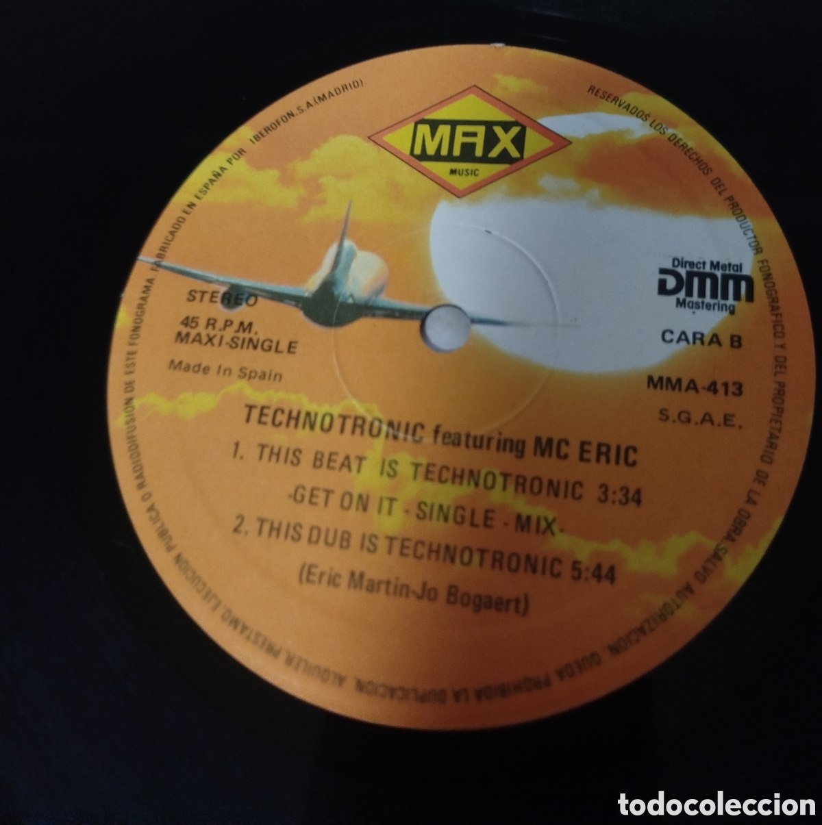 Discos de vinilo: Technotronic featuring MC Eric - This beat technotronic - Foto 3