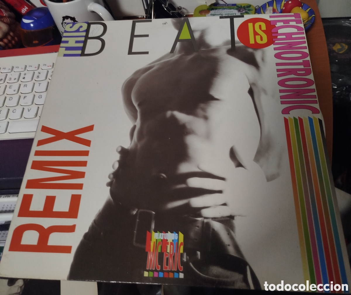 Discos de vinilo: Technotronic featuring MC Eric - This beat technotronic - Foto 1