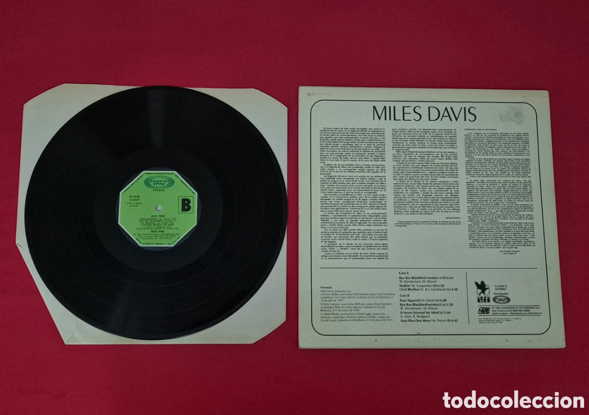 Discos de vinilo: Miles Davis &ndash; Miles Tones Lp - Foto 2