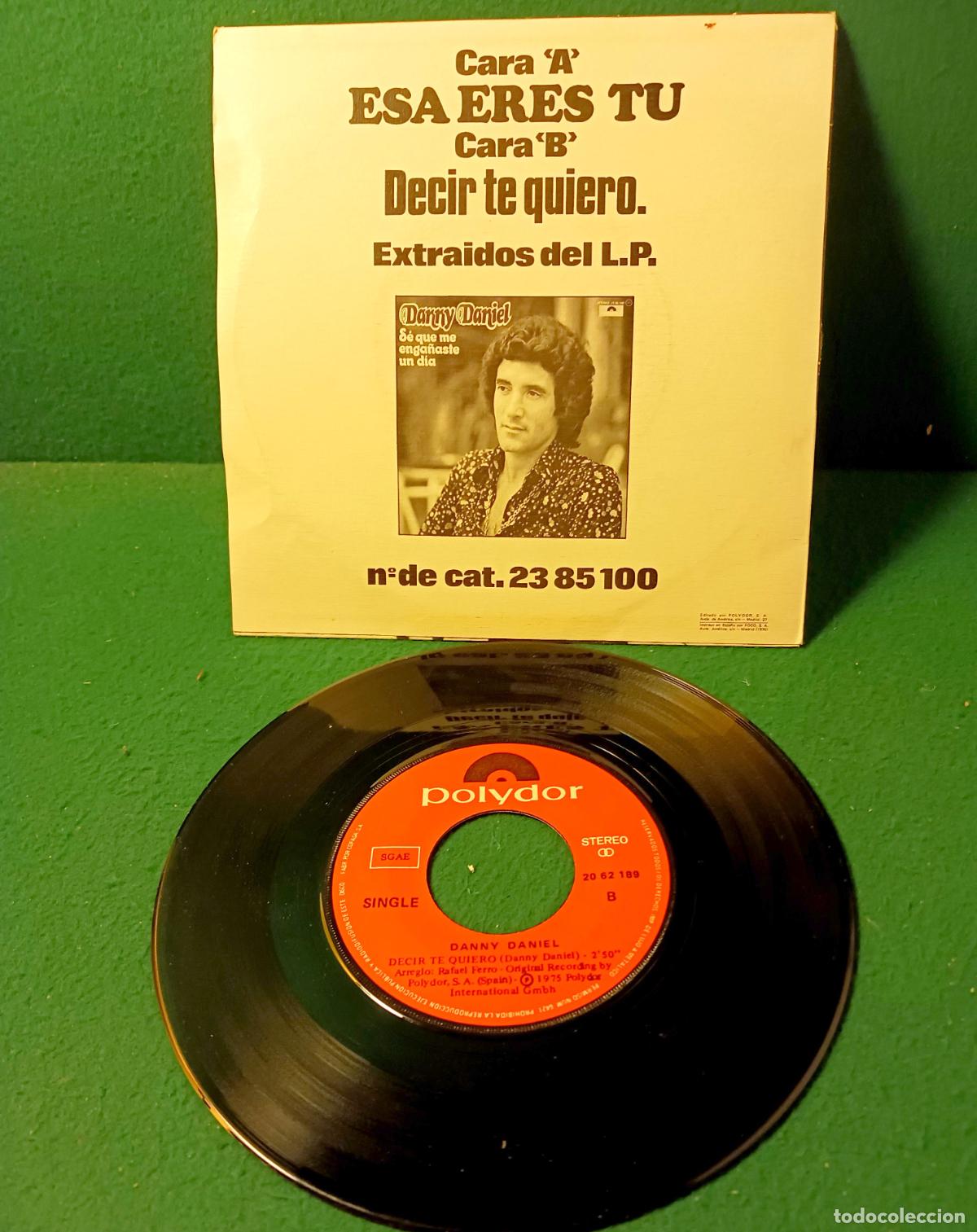 Discos de vinilo: DISCO VINILO SINGLE - DANNY DANIEL - ESA ERES TU - POLYDOR 2062189 50 - Foto 2