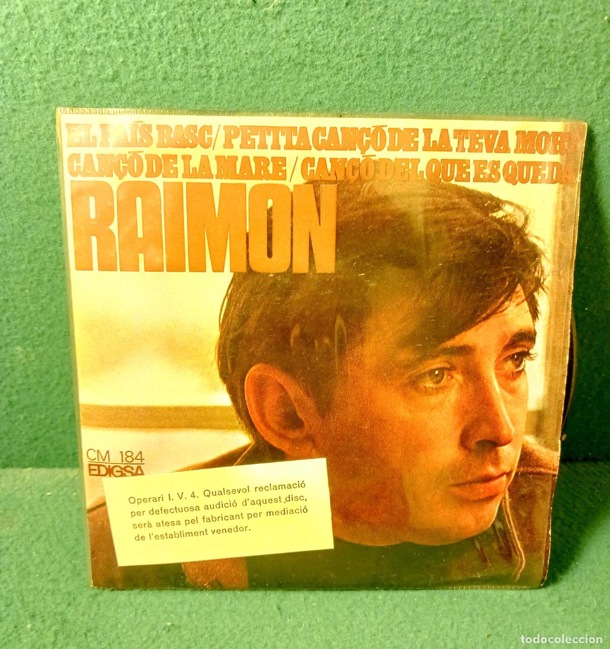 Discos de vinilo: DISCO VINILO SINGLE - RAIMON - CAN&Ccedil;O DE LA MARE - EDIGSA CM 184 - Foto 1