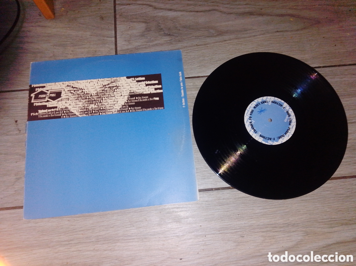 Discos de vinilo: F-ACTION - THANK YOU - MAXI - HOLLAND - PUSH & PULL - LV - - Foto 1