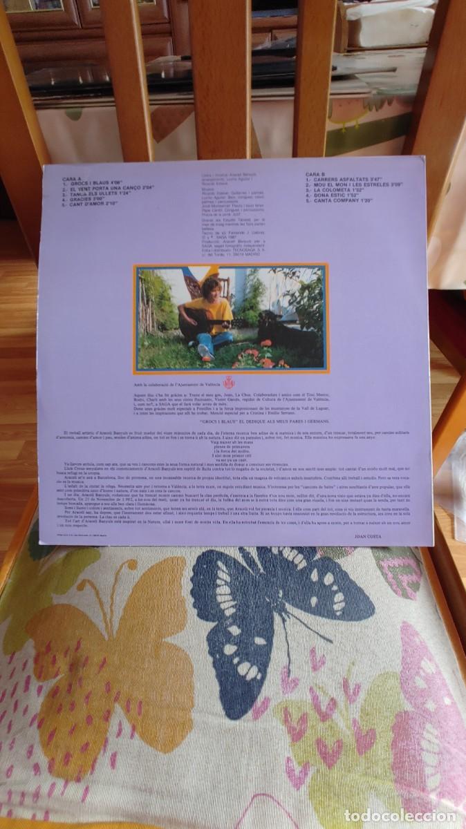 Discos de vinilo: ARACELI BANYULS-LP GROCS I BLAUS-LETRAS-NUEVO - Foto 2