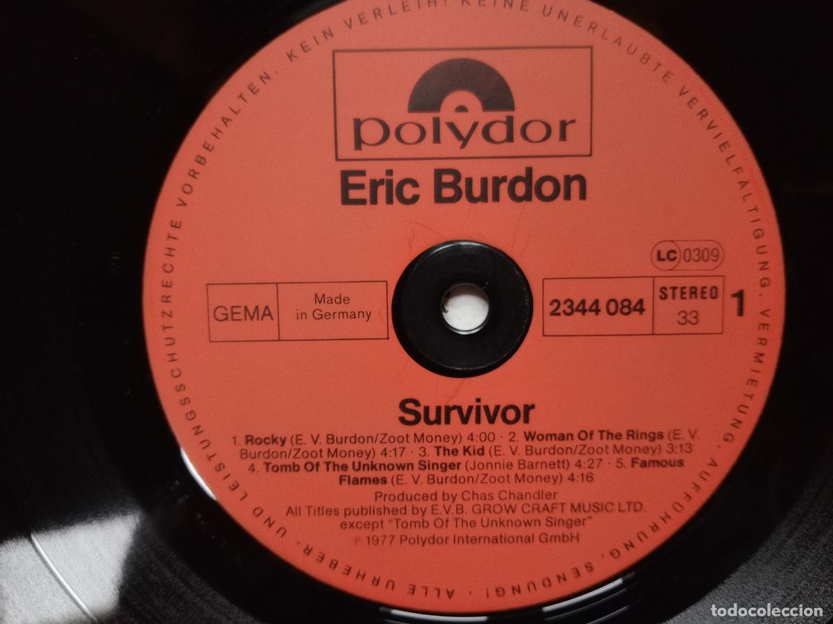 Discos de vinilo: Eric Burdon - survivor - Foto 3