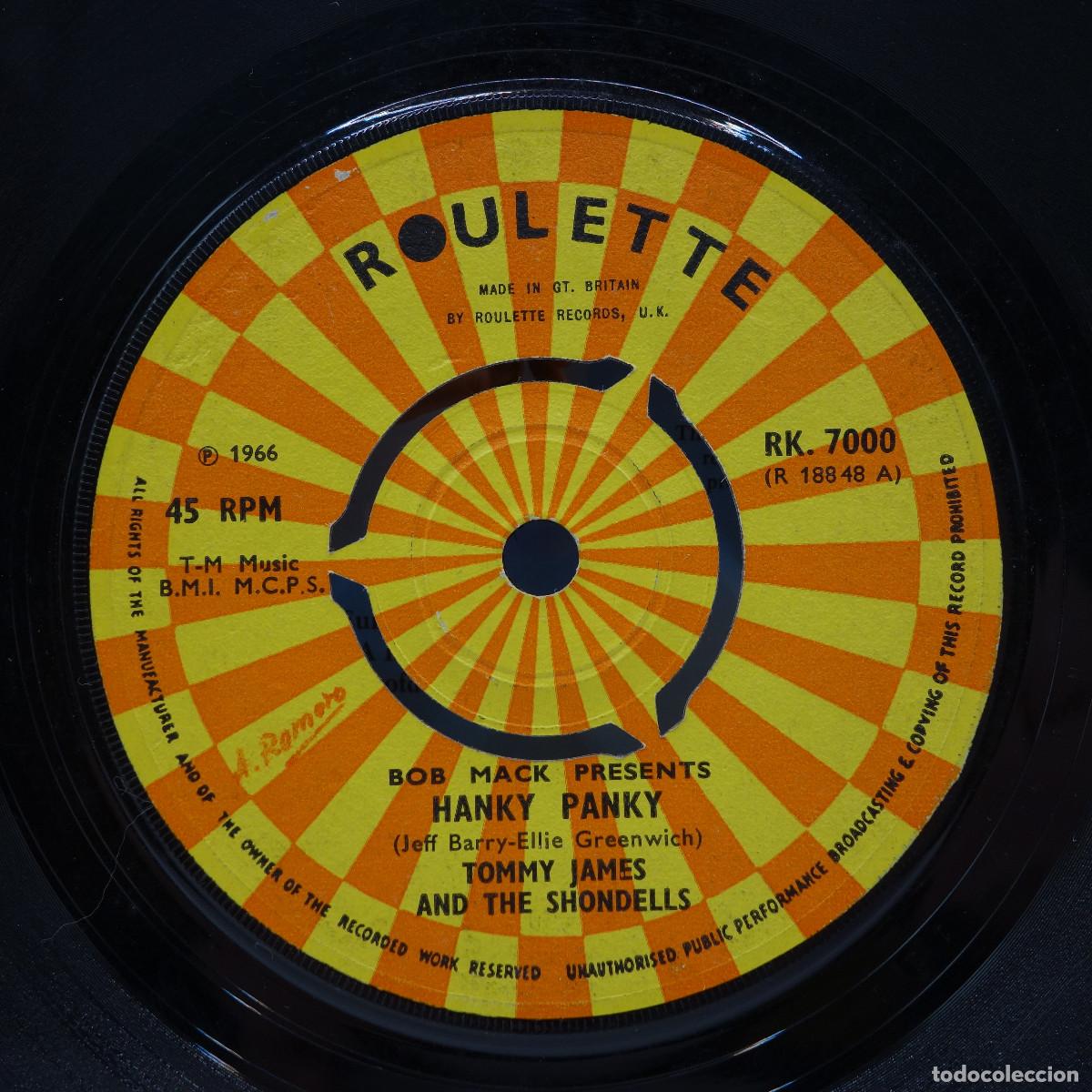 Discos de vinilo: TOMMY JAMES - HANKY PANKY - Foto 6