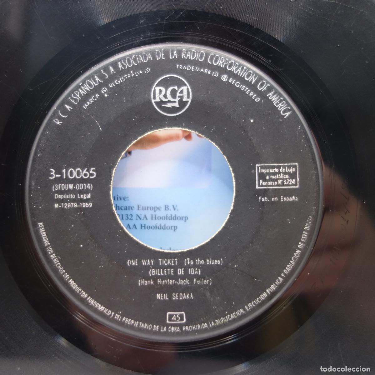 Discos de vinilo: NEIL SEDAKA - ONE WAY TICKET - Foto 6