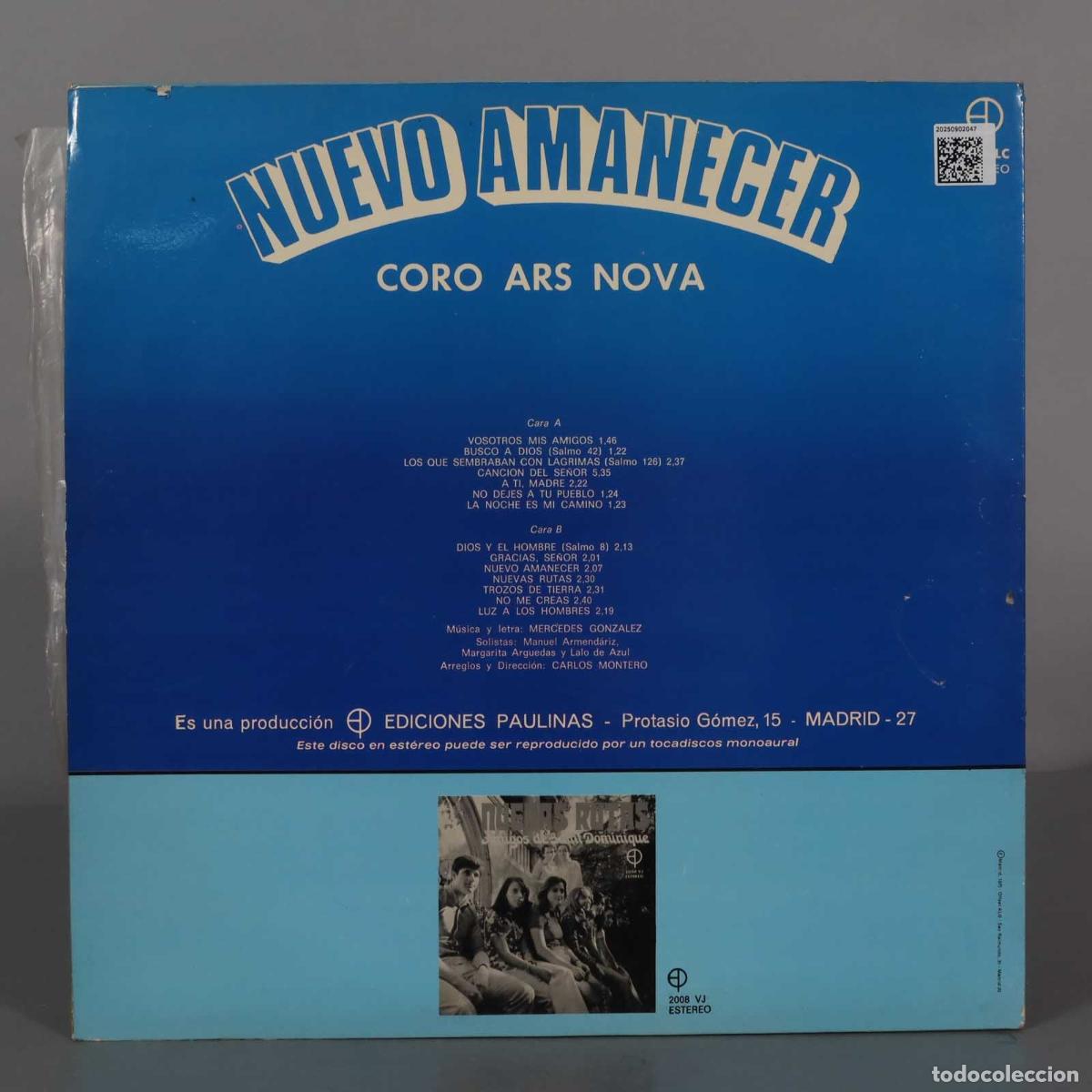 Discos de vinilo: LP. Coro Ars Nova &ndash; Nuevo Amanecer - Foto 2