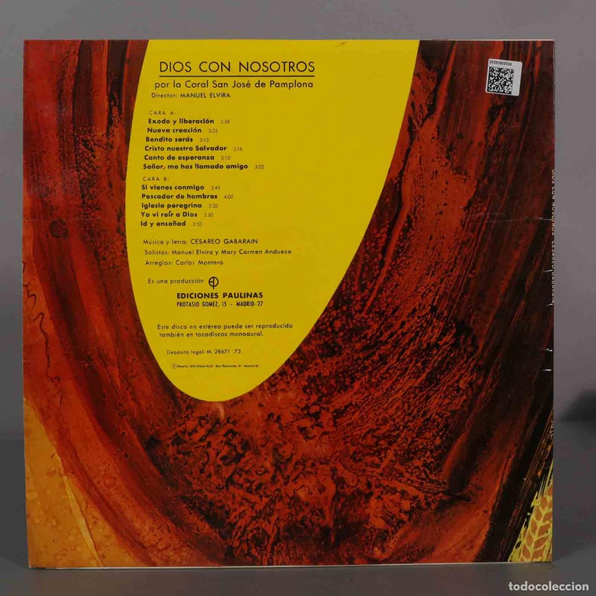 Discos de vinilo: LP. Cesareo Gabarain &ndash; Dios Con Nosotros - Foto 2