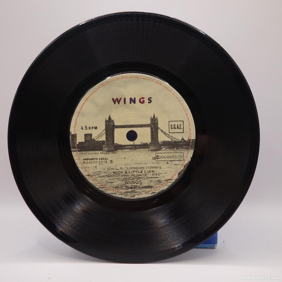 Discos de vinilo: WINGS - WITH A LITTLE LUCK - Foto 3