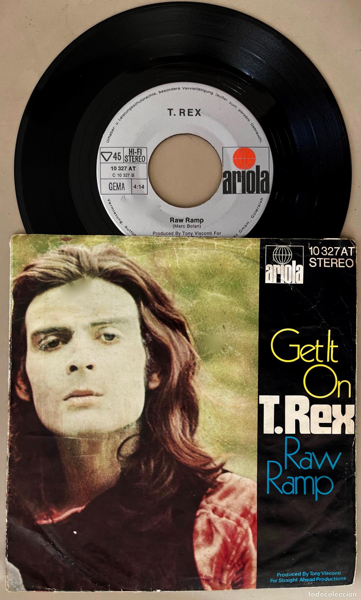 Discos de vinilo: T. REX. MARC BOLAN. GET IT ON. SINGLE ORIGINAL ALEMANIA - Foto 2