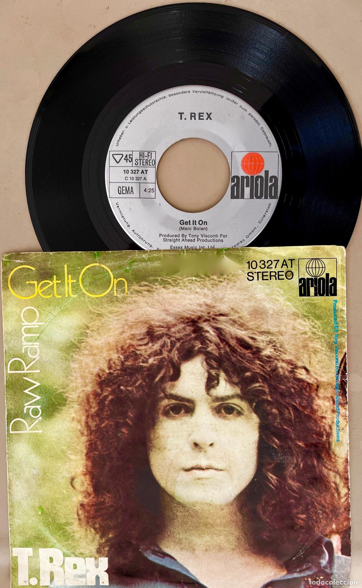 Discos de vinilo: T. REX. MARC BOLAN. GET IT ON. SINGLE ORIGINAL ALEMANIA - Foto 1