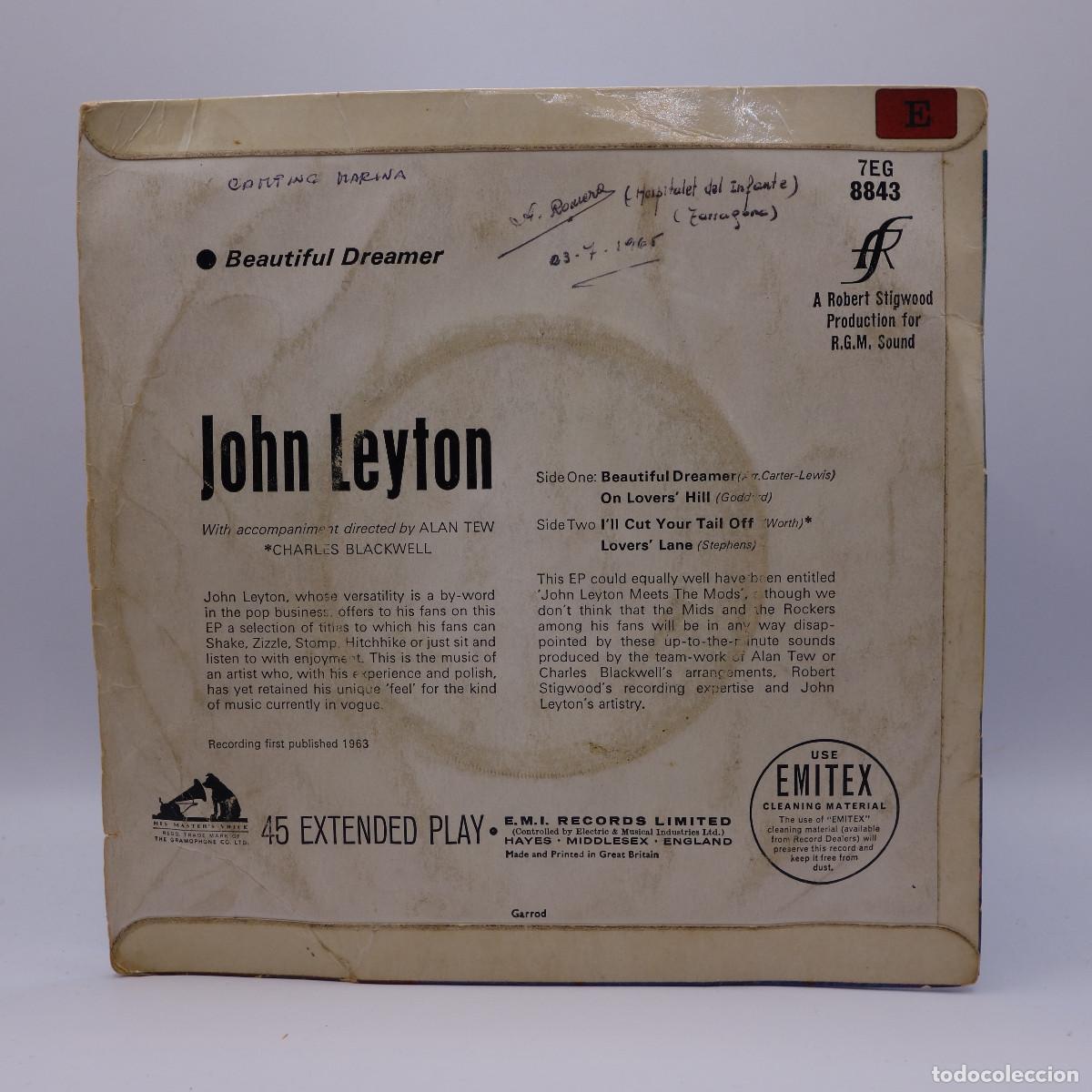 Discos de vinilo: JOHN LEYTON - BEAUTIFUL DREAMER - Foto 2
