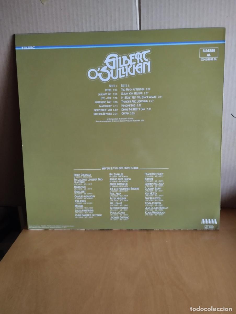 Discos de vinilo: GILBERT O&acute;SULLIVAN ---- PROFILE - Foto 2