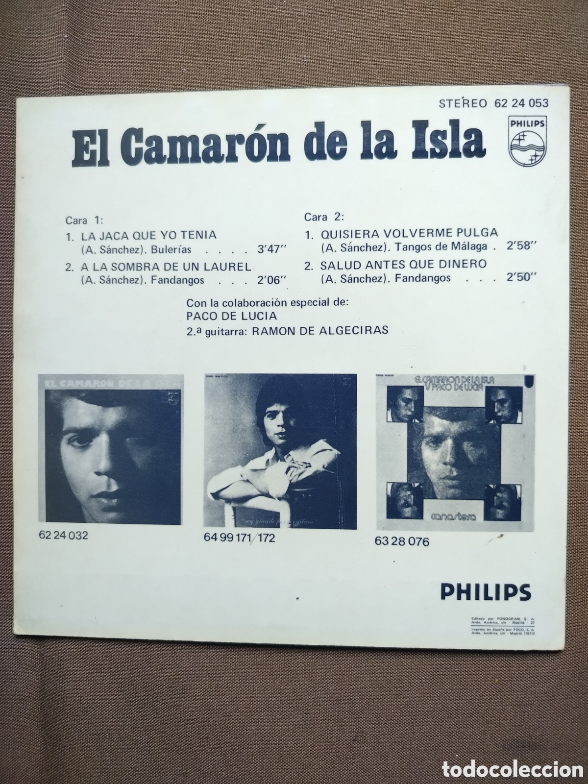 Discos de vinilo: Camar&oacute;n de la Isla EP - Foto 2