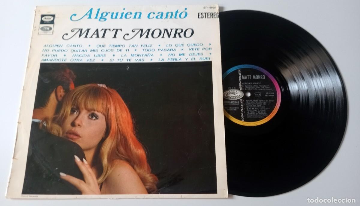 Discos de vinilo: LP MATT MONRO - ALGUIEN CANT&Oacute; - Foto 1