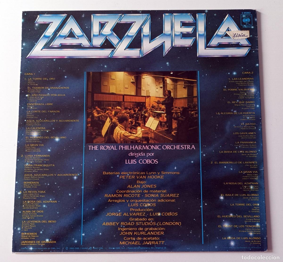 Discos de vinilo: LP LUIS COBOS - ZARZUELA - Foto 2