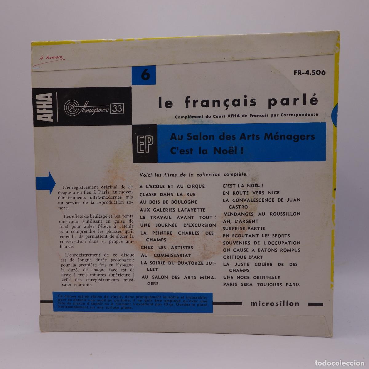 Discos de vinilo: LE FRANCAIS PARLE EN DISQUES N&ordm; 6 - Foto 2