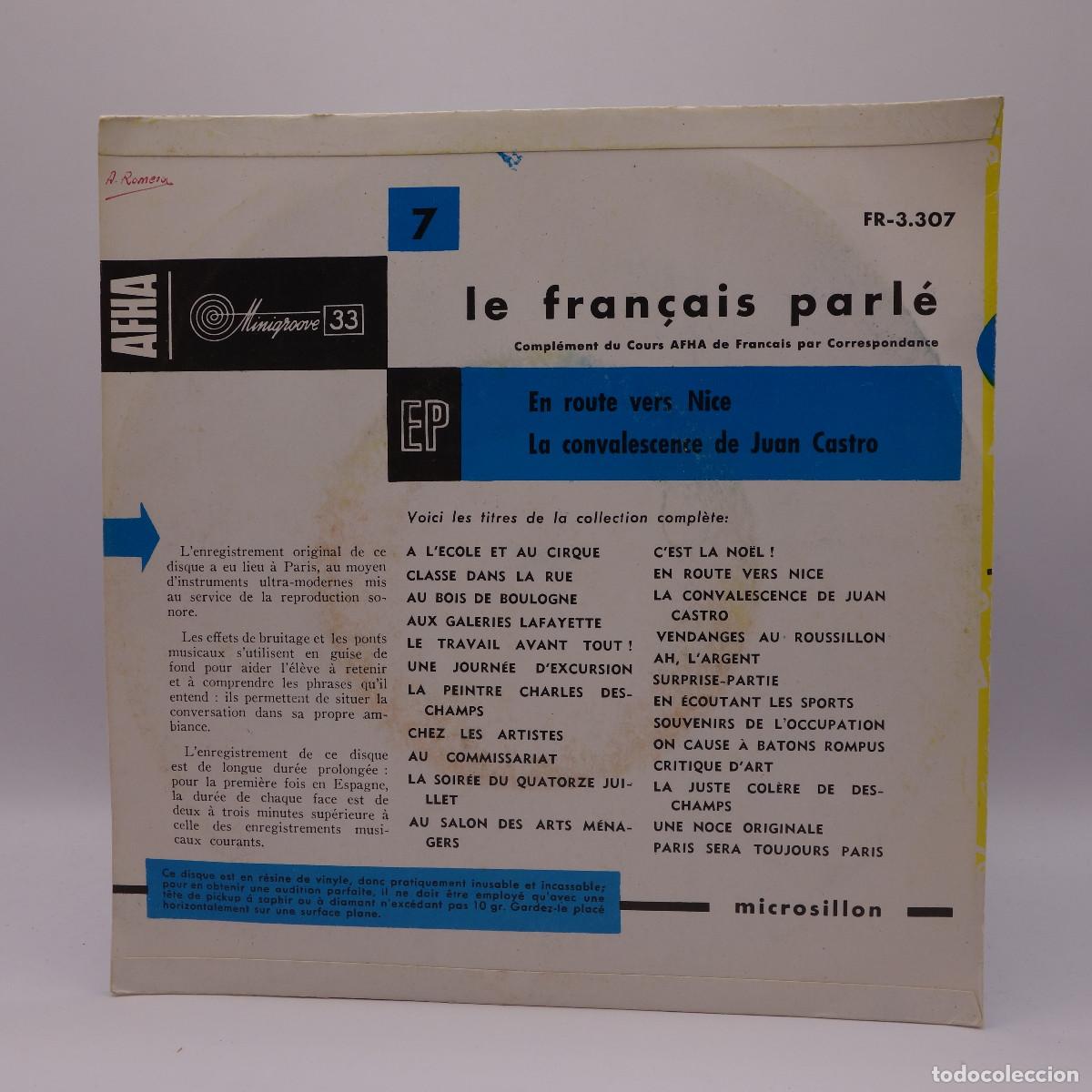 Discos de vinilo: LE FRANCAIS PARLE EN DISQUES N&ordm; 7 - Foto 2