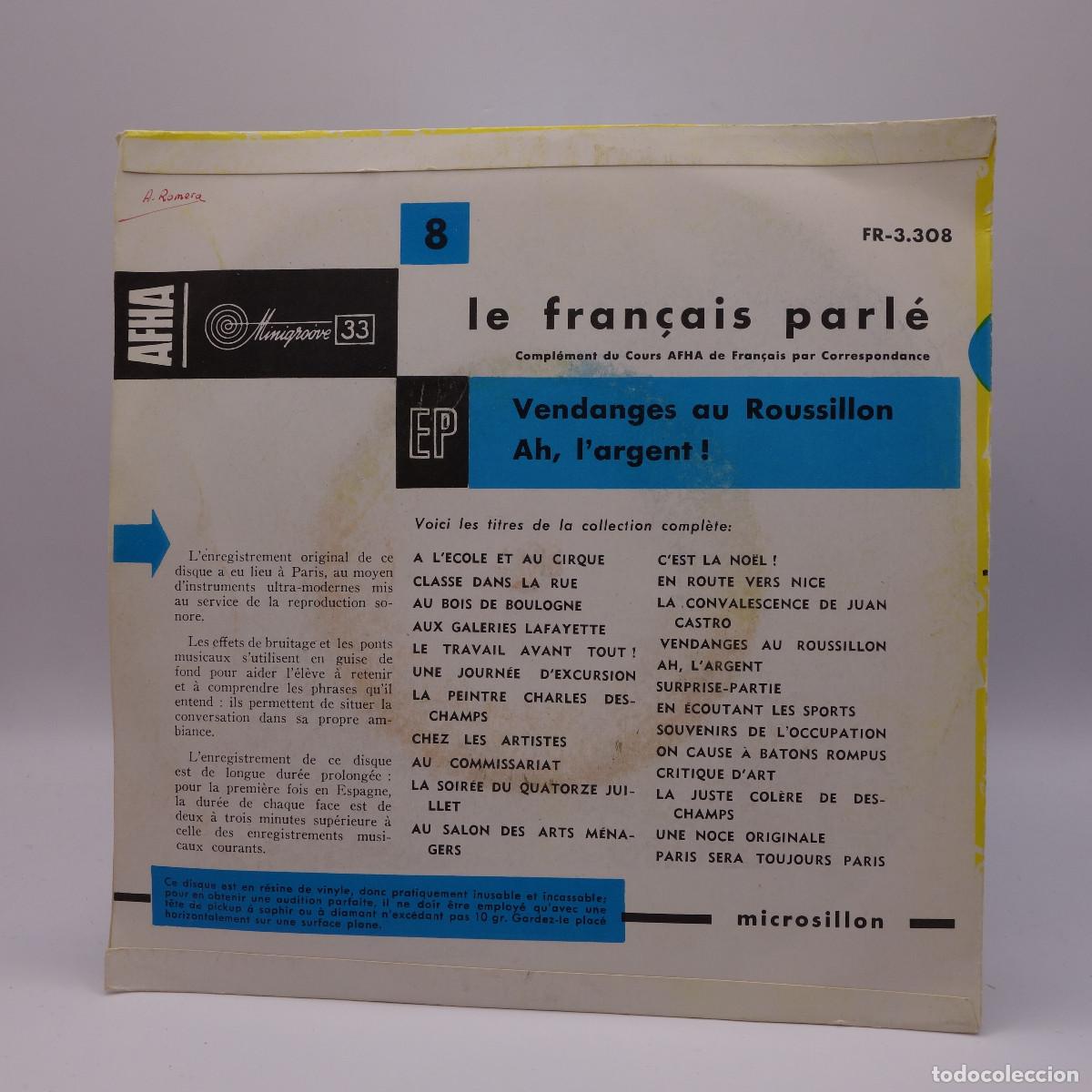 Discos de vinilo: LE FRANCAIS PARLE EN DISQUES N&ordm; 8 - Foto 2