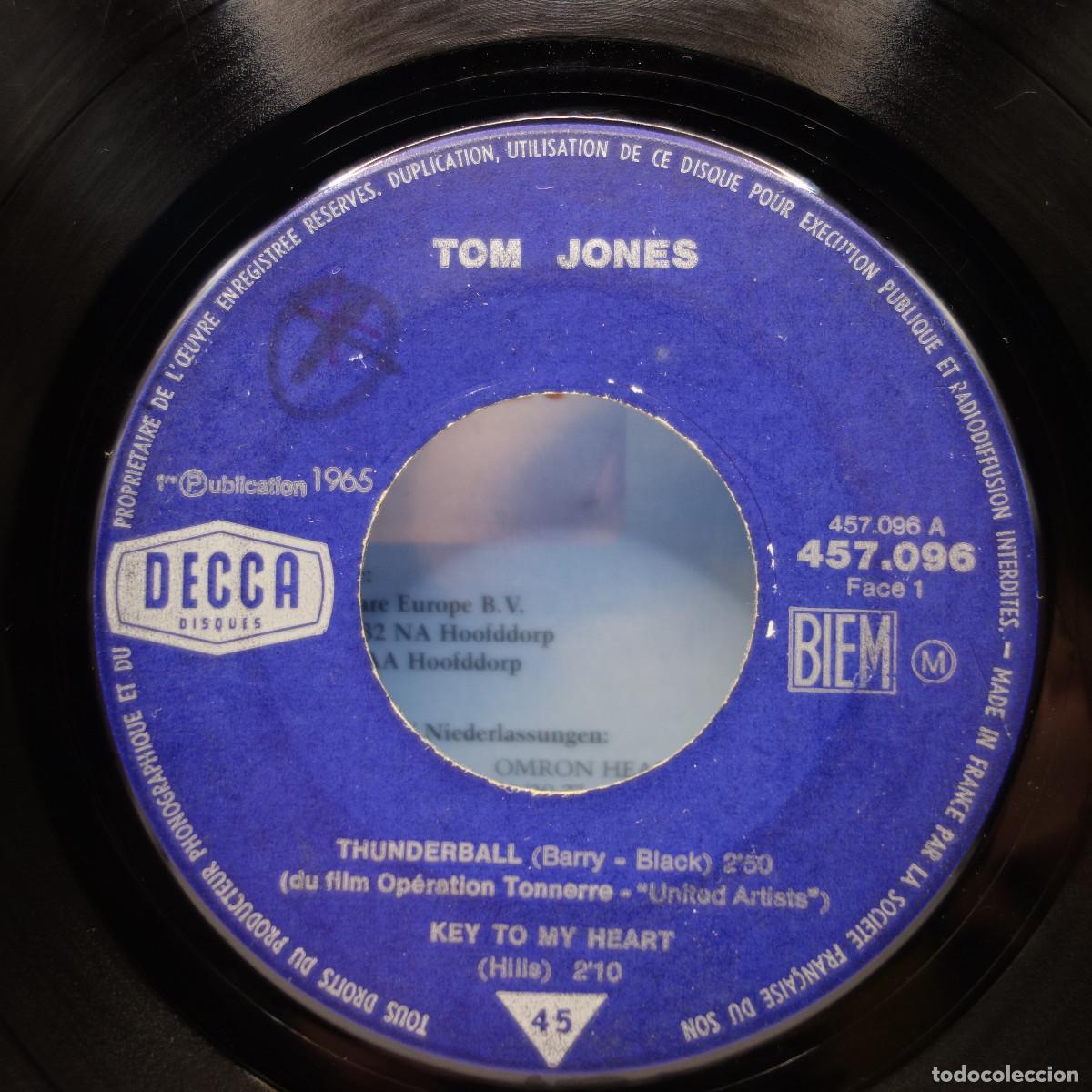 Discos de vinilo: TOM JONES - THUNDERBALL - Foto 4