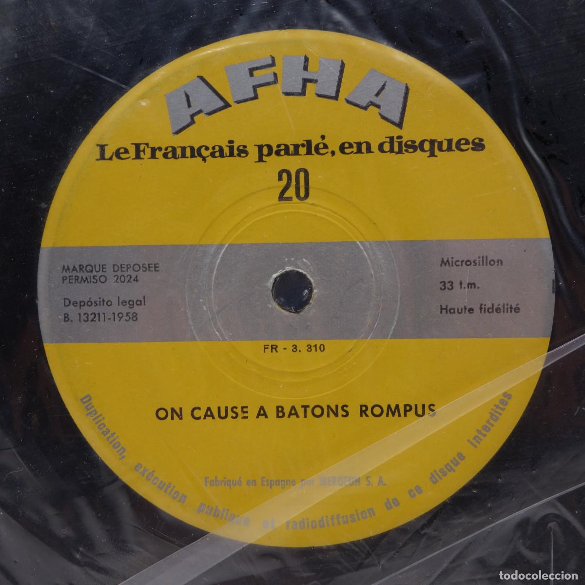 Discos de vinilo: LE FRANCAIS PARLE EN DISQUES N&ordm; 10 - Foto 6