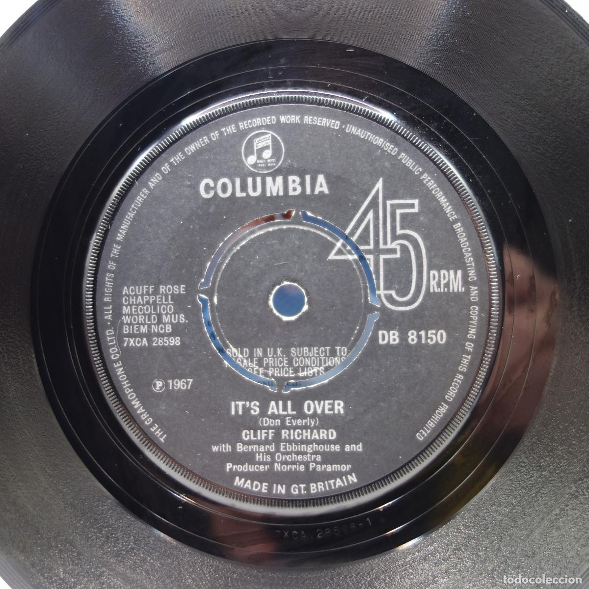Discos de vinilo: CLIFF RICHARD - ITS ALL OVER - Foto 4