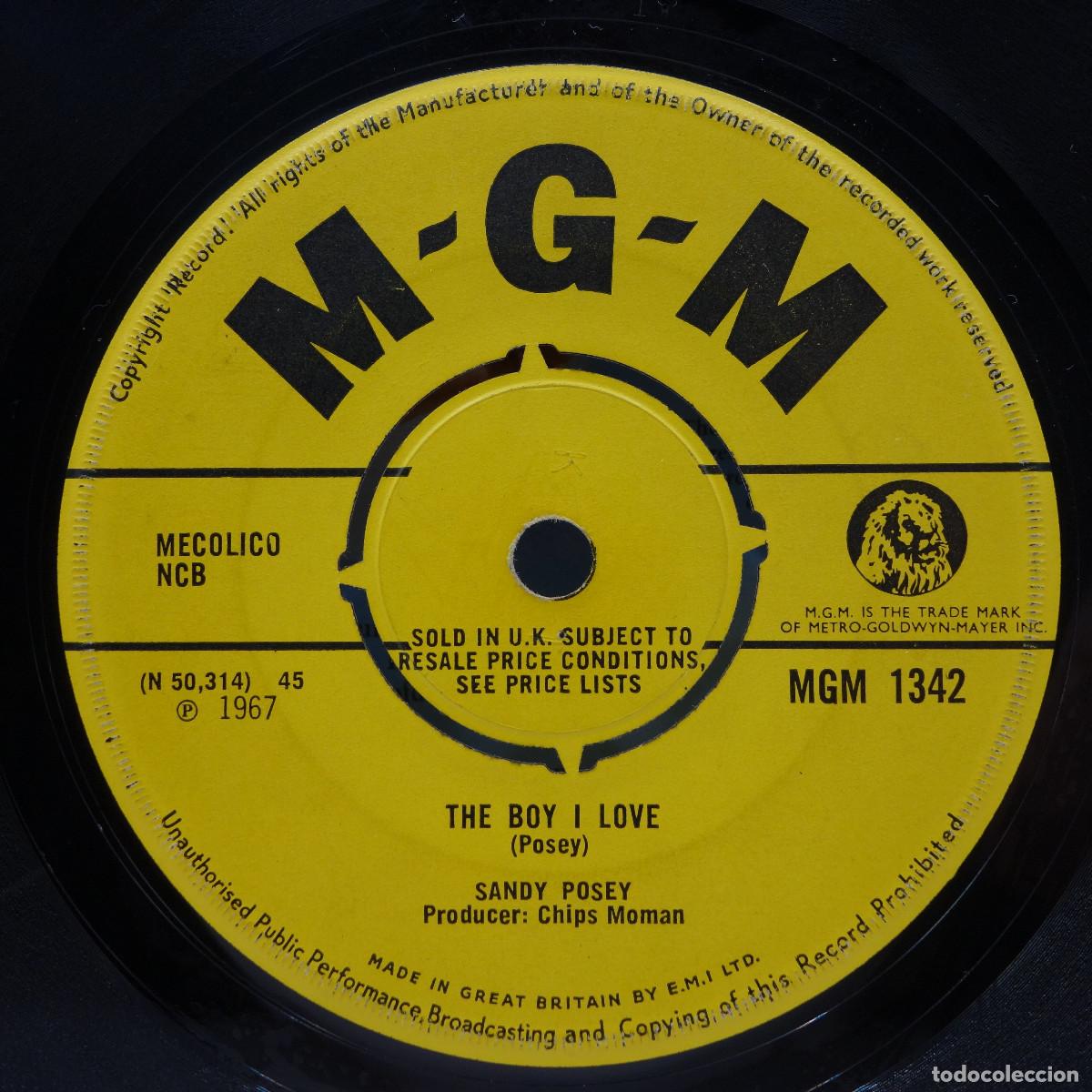 Discos de vinilo: SANDY POSEY - THE BOY I LOVE - Foto 2