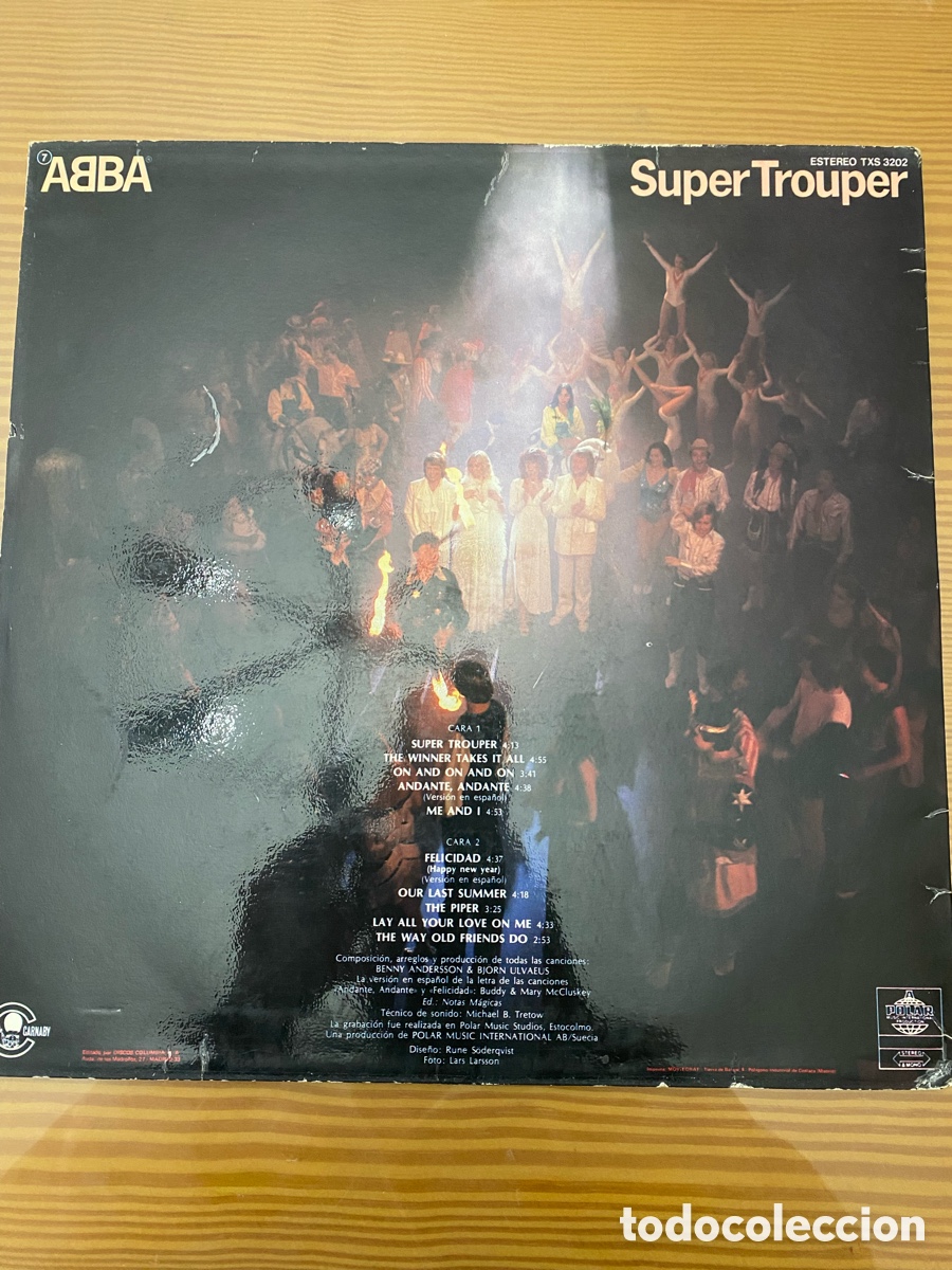 Discos de vinilo: Disco de Vinilo (LP) Abba &rdquo;Super trouper&rdquo; - Foto 2