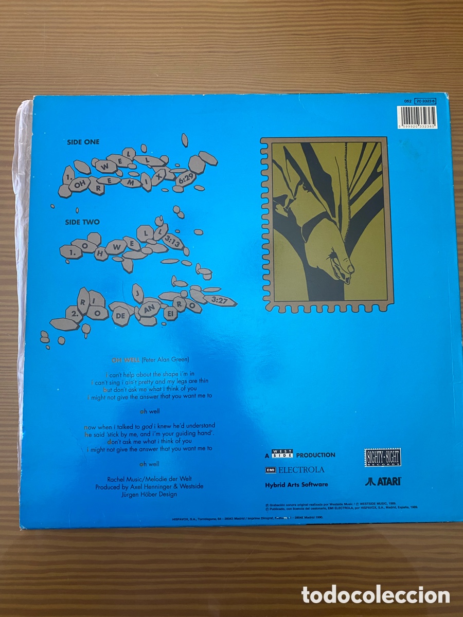 Discos de vinilo: Disco de Vinilo (Maxi) Oh Well &ldquo;Oh Well&rdquo; - Foto 2