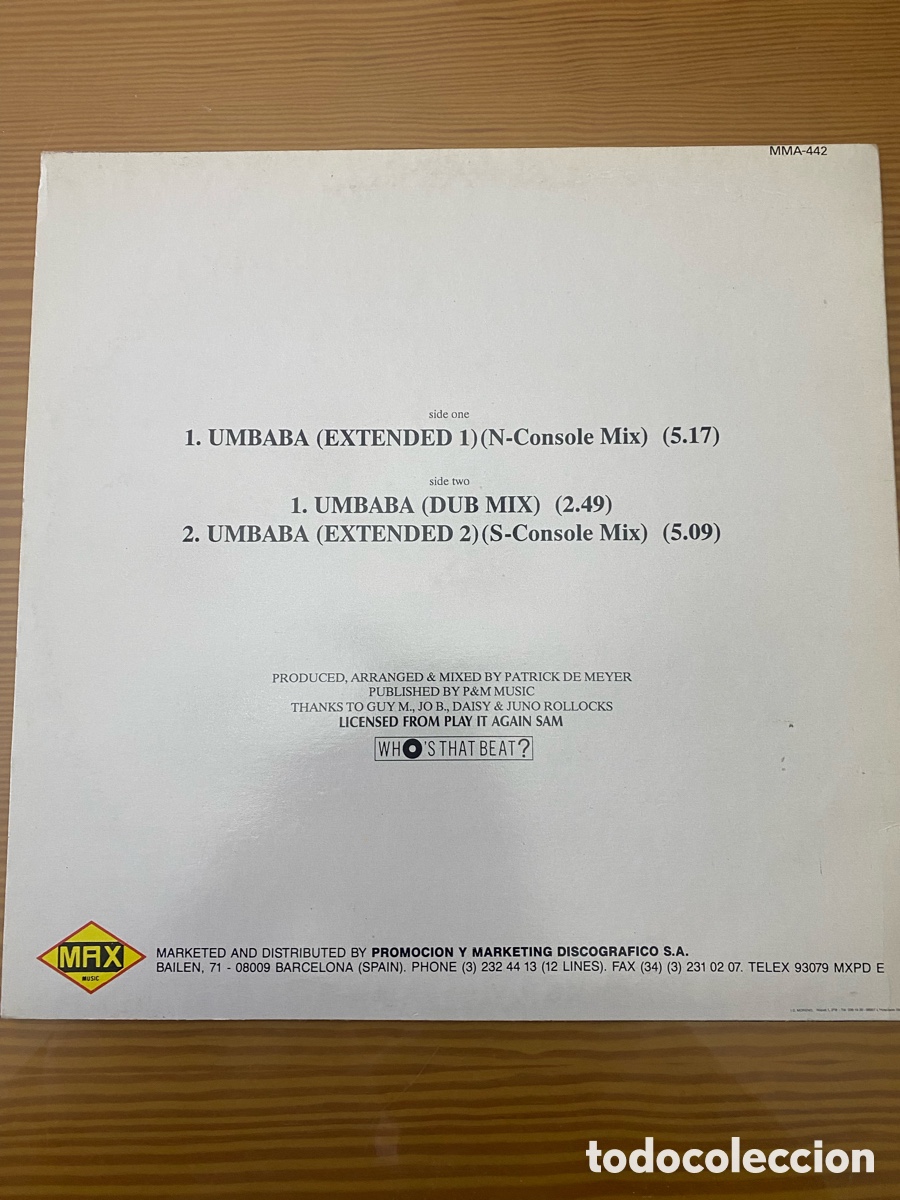 Discos de vinilo: Disco de Vinilo (Maxi) Tragic Error &ldquo;Umbaba&rdquo; - Foto 2