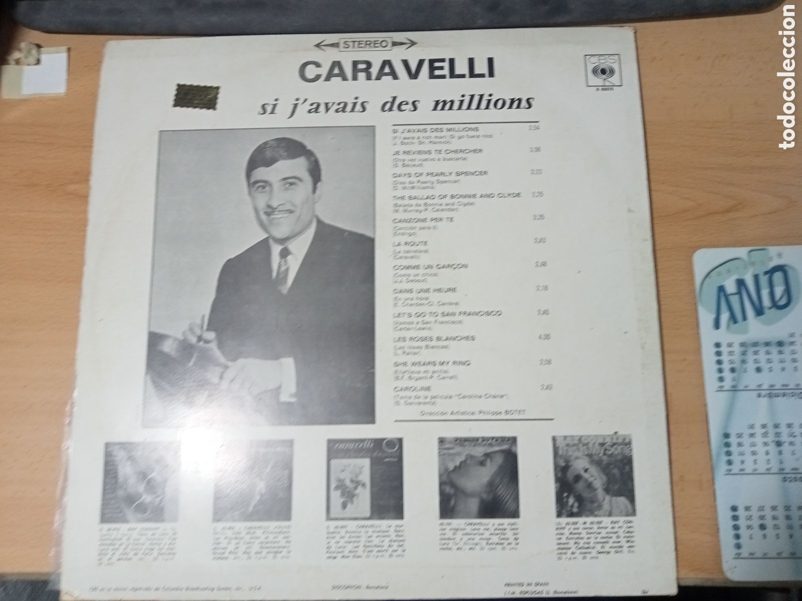 Discos de vinilo: Caravelli &ndash; Si Javais Des Millions (If I Were A Rich Man) - Foto 2