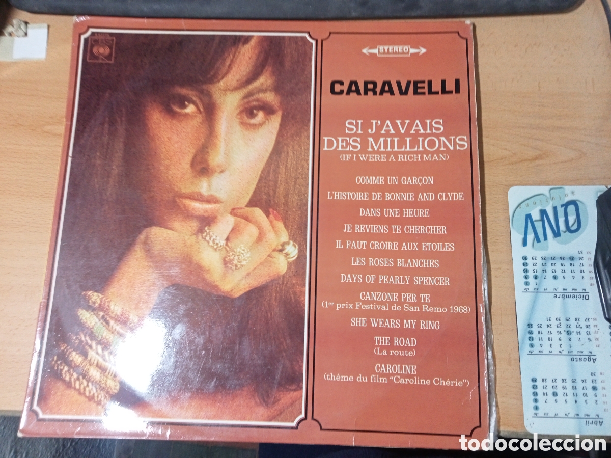 Discos de vinilo: Caravelli &ndash; Si Javais Des Millions (If I Were A Rich Man) - Foto 1
