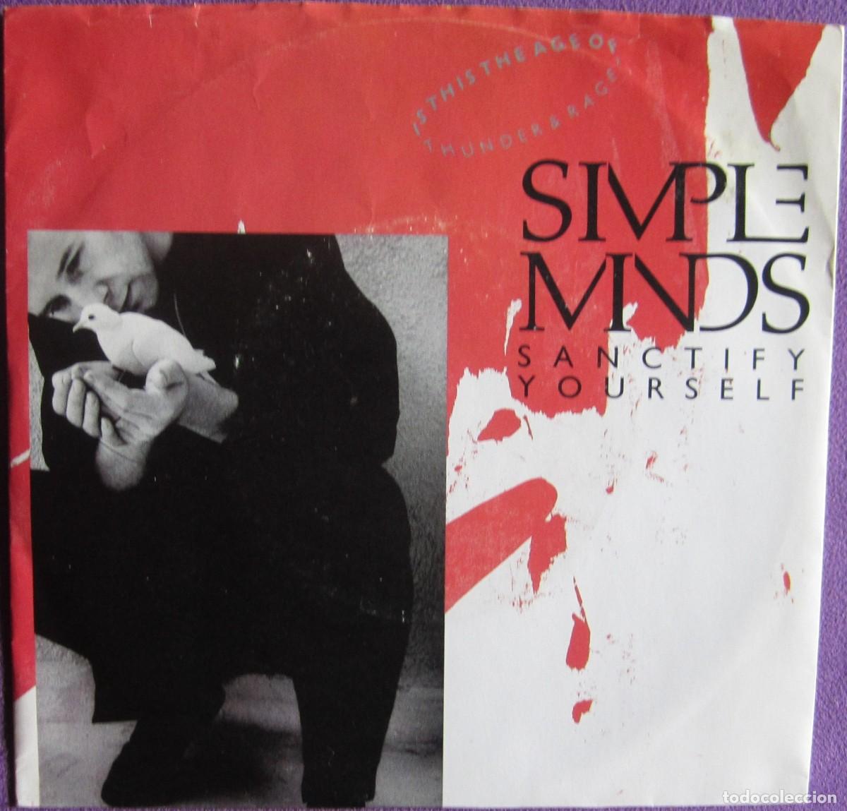 Discos de vinilo: SIMPLE MINDS: SANCTIFY YOURSELF / SANCTIFY YOURSELF (DUB VERSION). ORIGINAL U.S.A. A&M RECORDS. - Foto 1