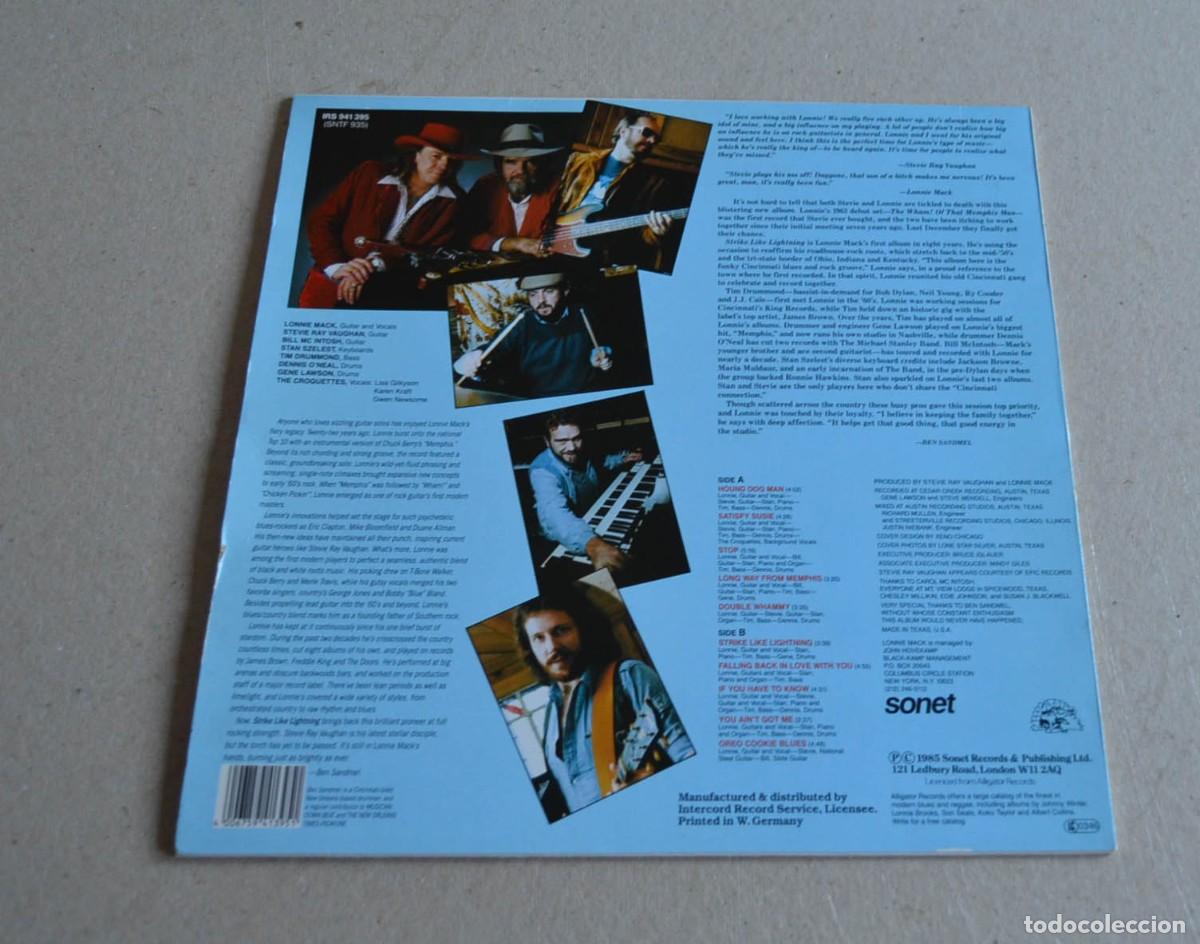 Discos de vinilo: LONNIE MACK - STRIKE LIKE LIGHTNING - Foto 2