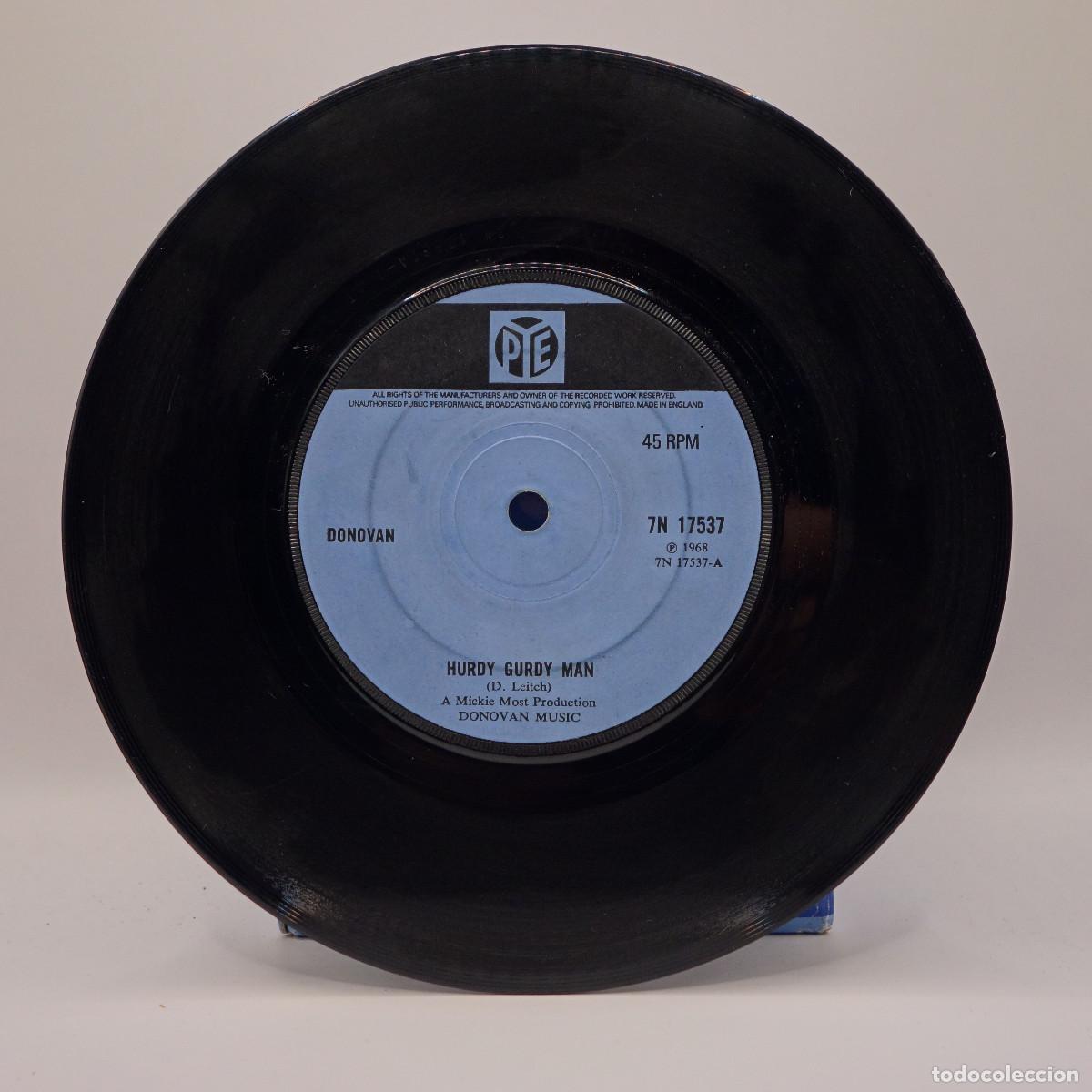 Discos de vinilo: DONOVAN - HURDY GURDY MAN - Foto 3