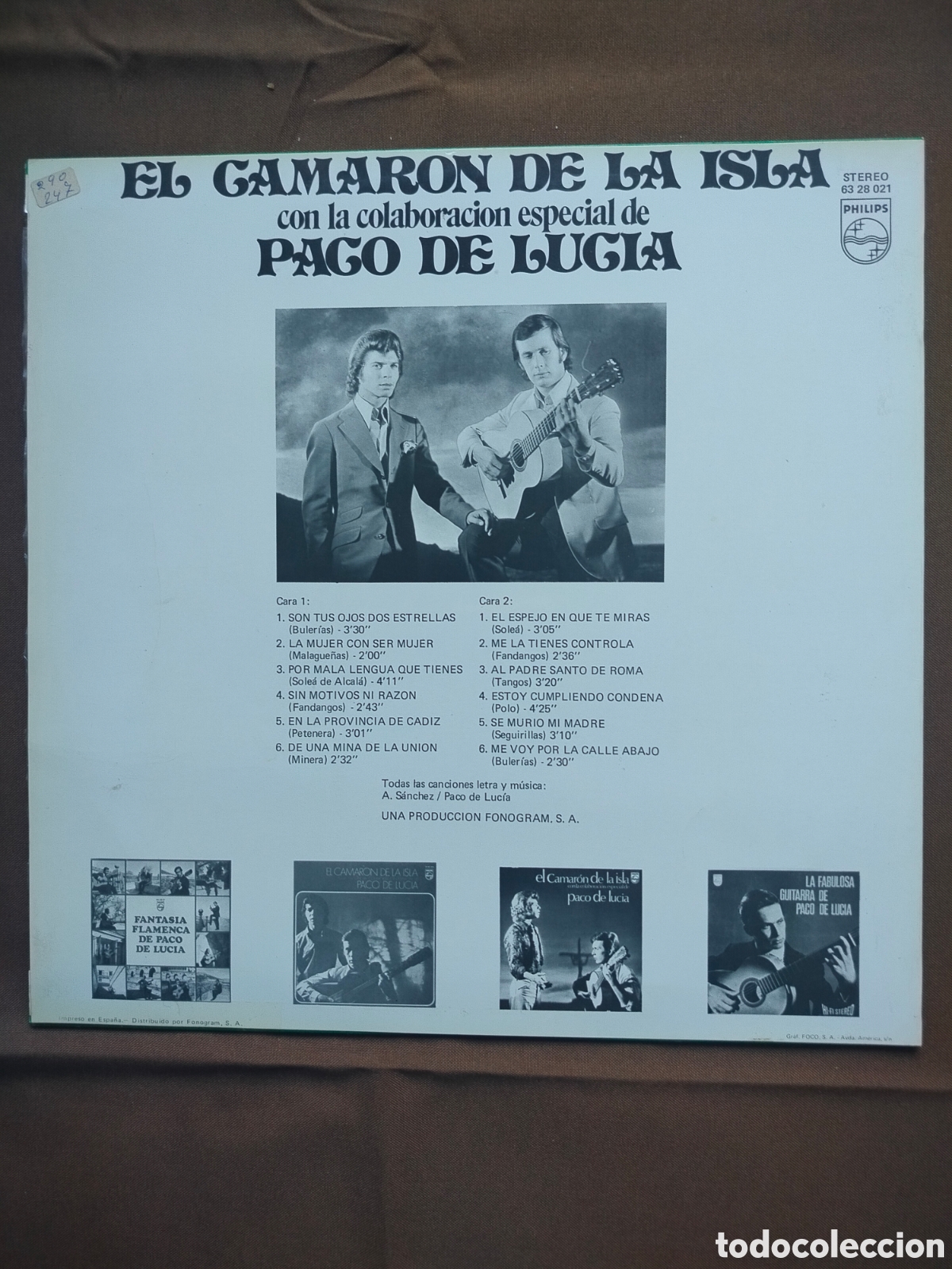 Discos de vinilo: Camar&oacute;n LP Paco de Luc&iacute;a - Foto 2
