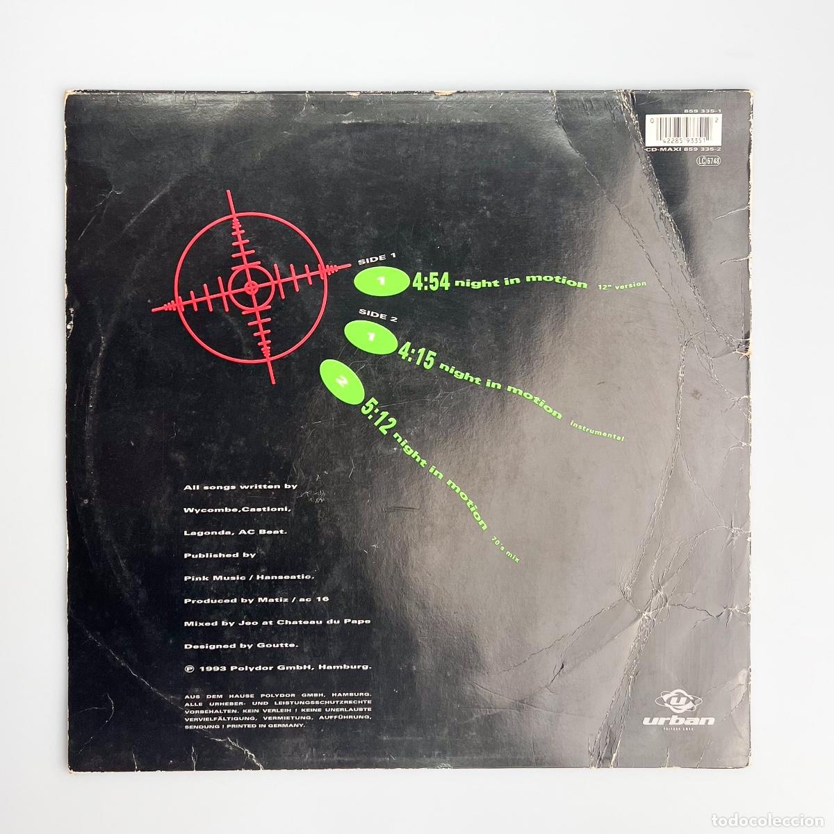 Discos de vinilo: MAXI LP. U 96. Night In Motion (G+/G) - Foto 2