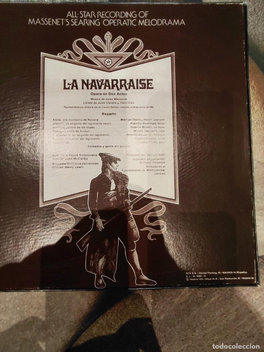 Discos de vinilo: Opera vinilo La Navarraise de Massenet - Foto 3