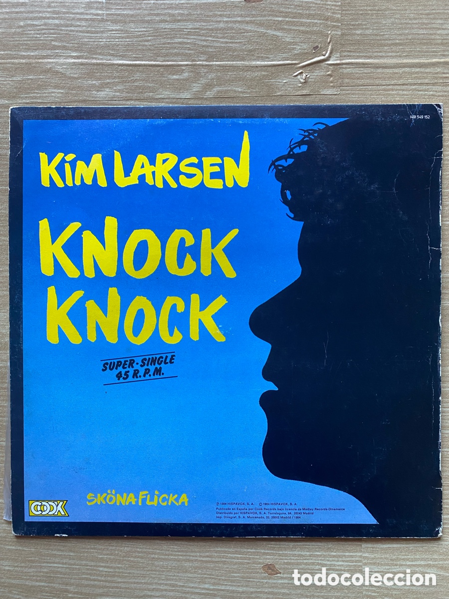 Discos de vinilo: Disco de Vinilo (Maxi) Kim Larsen &rdquo;Knock Knock&rdquo; - Foto 2