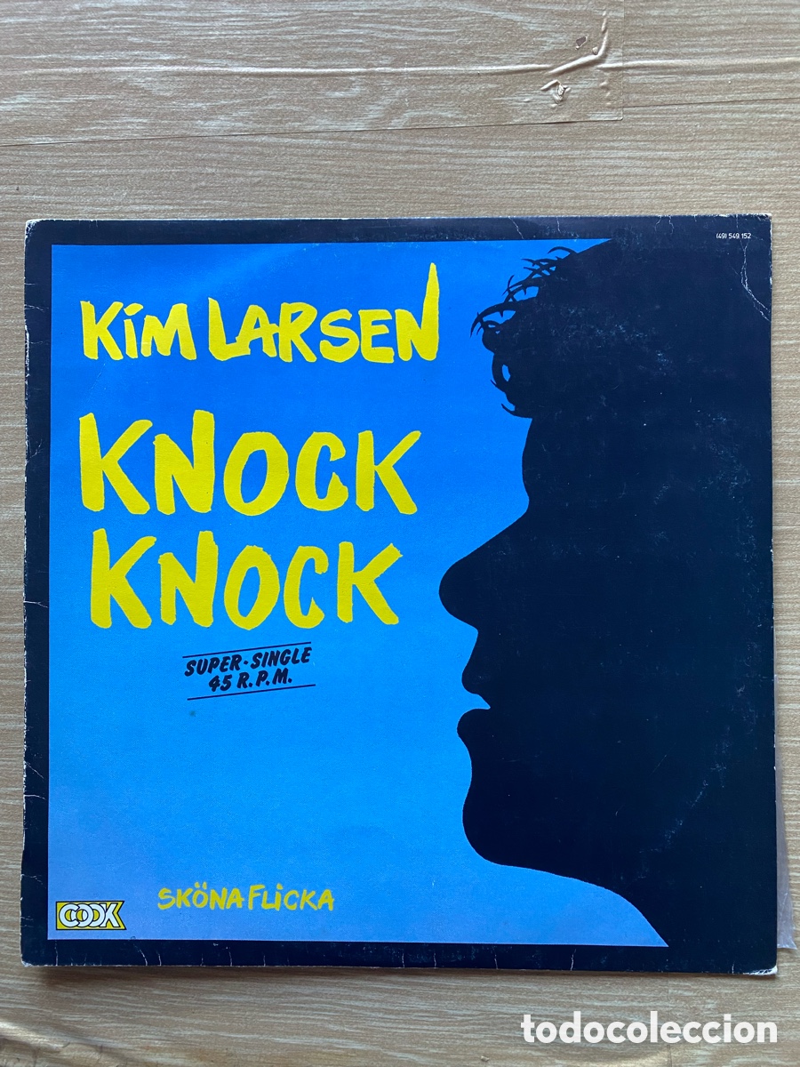 Discos de vinilo: Disco de Vinilo (Maxi) Kim Larsen &rdquo;Knock Knock&rdquo; - Foto 1