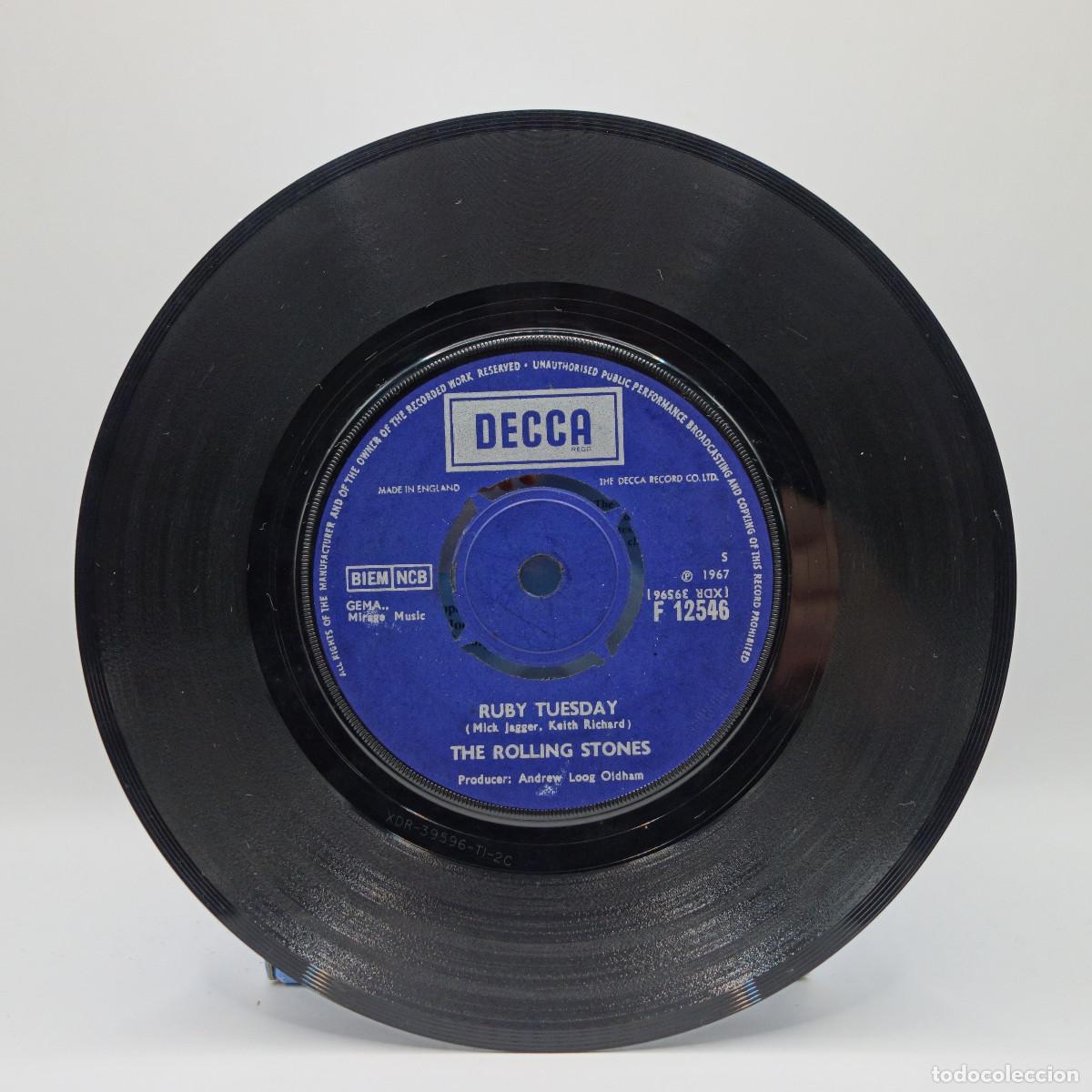 Discos de vinilo: ROLLING STONES - RUBY TUESDAY - Foto 3